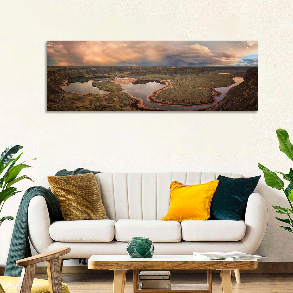 Soap Lake Storm Rainbow Wall Art
