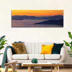Cloud Sea Over Mountains at Golden Dawn Wall Art