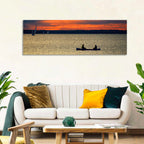 Ottawa River Sunset Canoe Wall Art