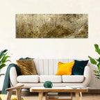 Gold Leaf Workbench Texture Abstract Wall Art