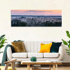 Estonian Misty Pine Landscape Wall Art