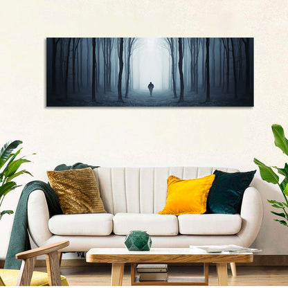 Man & Creepy Forest Wall Art