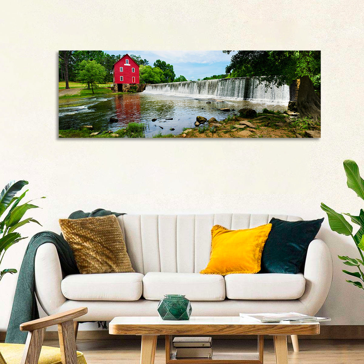 Starrs Mill Atlanta Wall Art in a room, panoramic