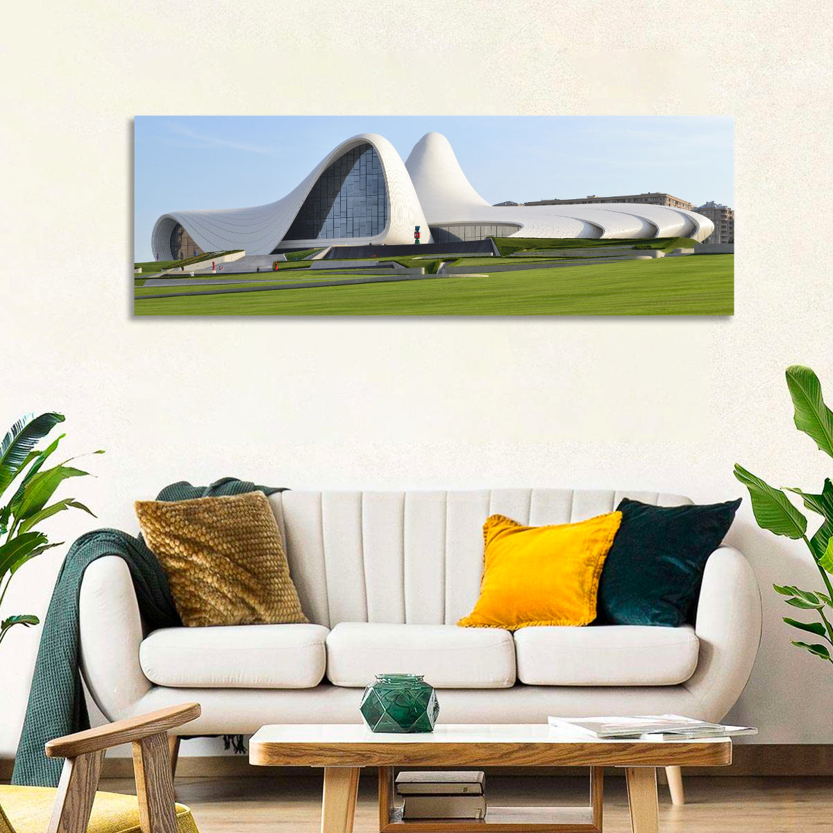 Heydar Aliyev Center, Baku Wall Art in a room, panoramic