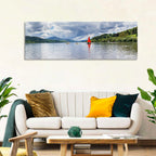 Bala Lake Sailboat Reflection Wall Art