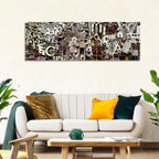 Industrial Gearwork Parts Collage Wall Art