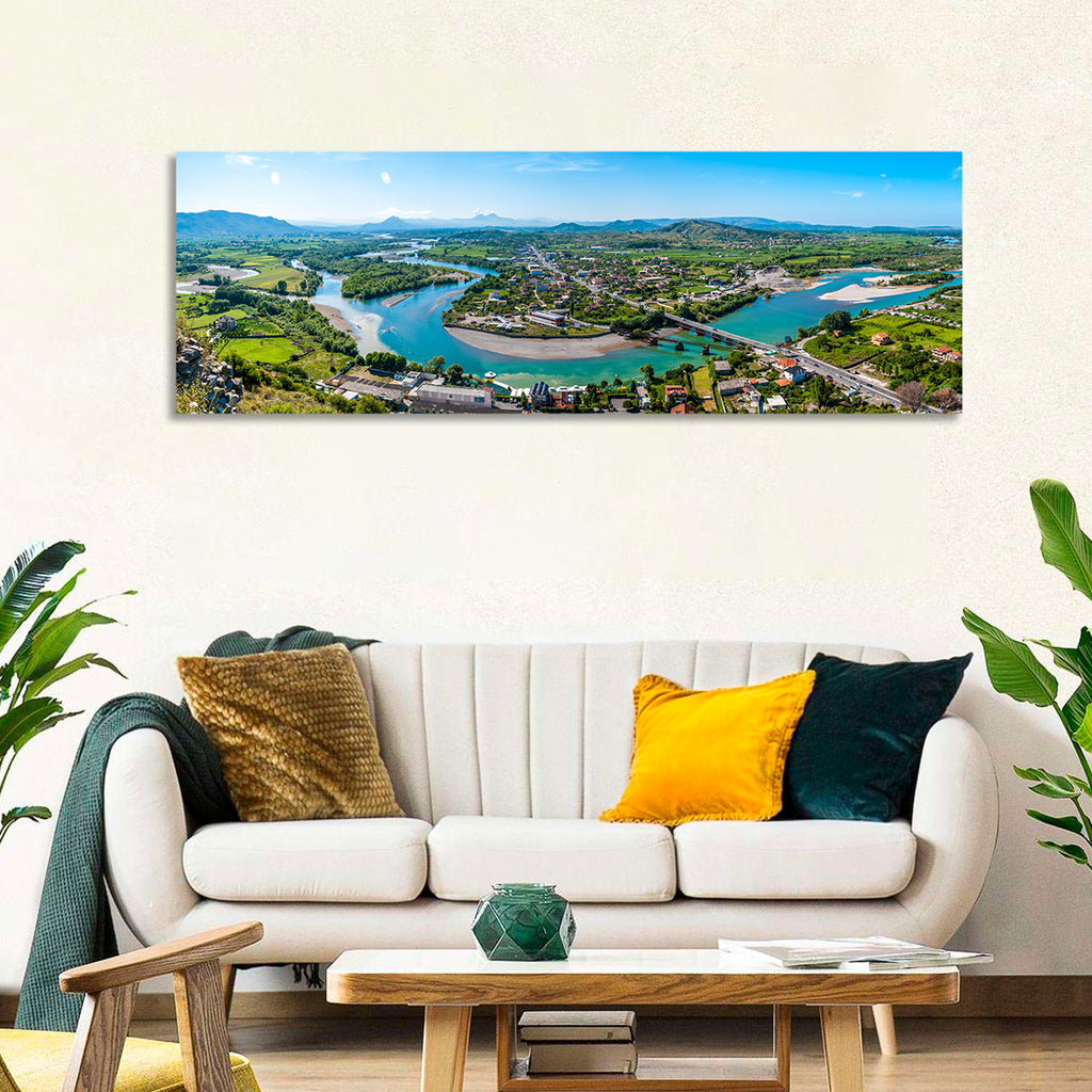 Shkodër River Valley Wall Art