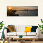 Dunollie Lighthouse Golden Hour Wall Art