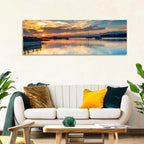 Folly River Sunset Reflection Wall Art