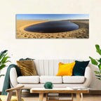 Fayoum Lake Footprints Wall Art