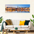 Gamla Stan Night Reflections Wall Art