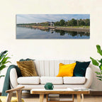 Lake Onega Promenade with Gazebo Wall Art