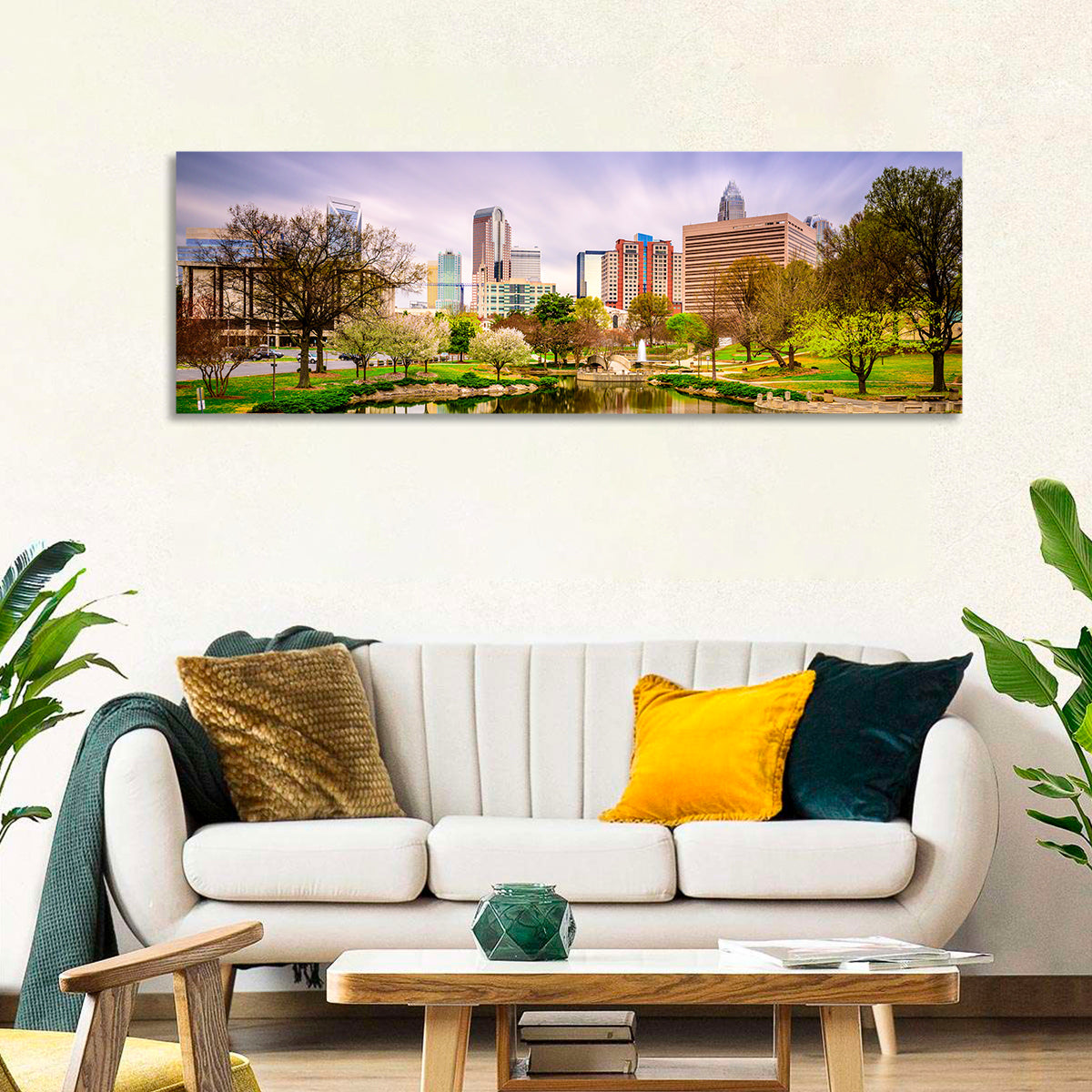 Charlotte Skyline Wall Art