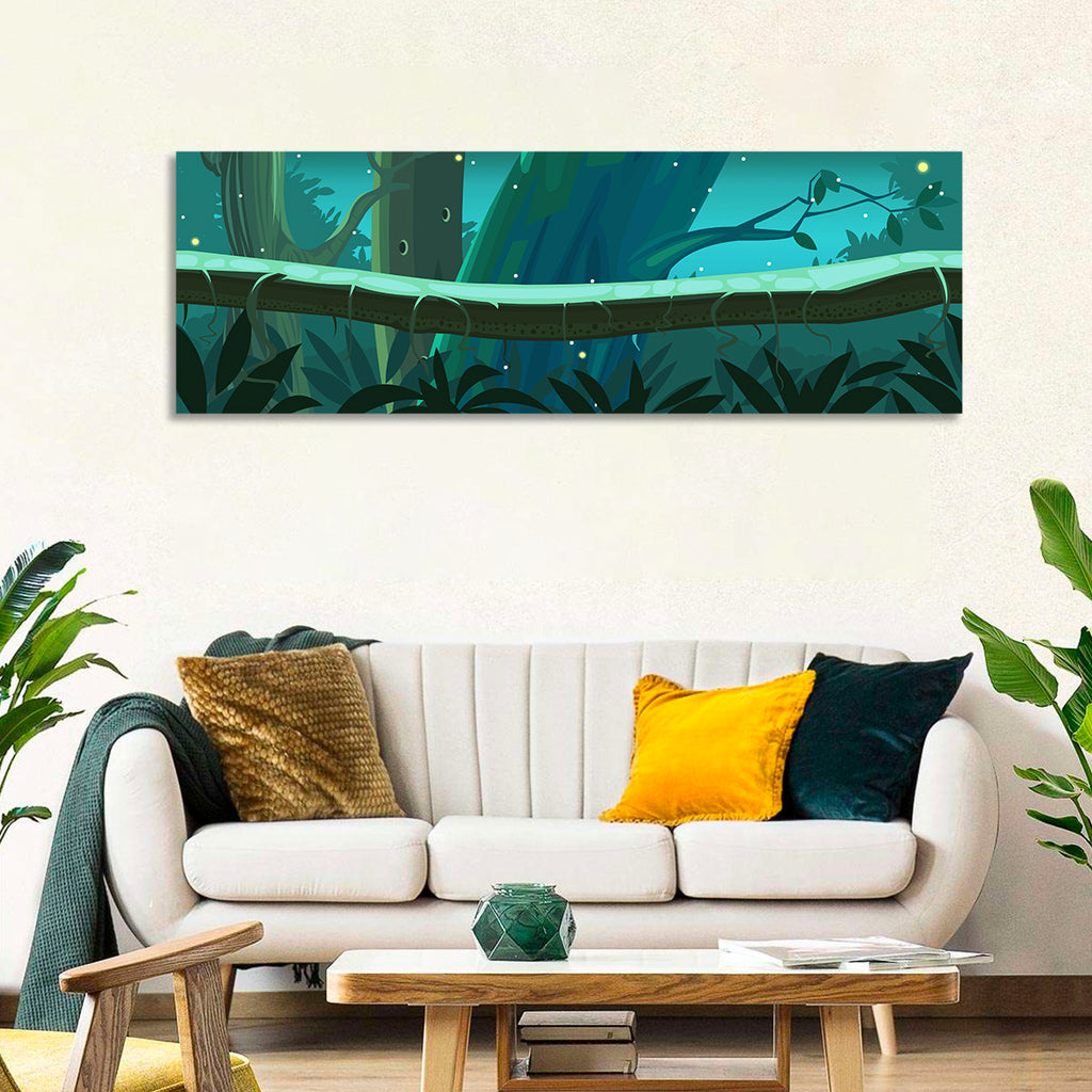 Digital Jungle Night Wall Art