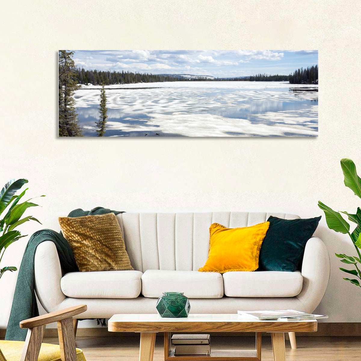 Lost Lake Reflections, Utah Wall Art in a room, panoramic