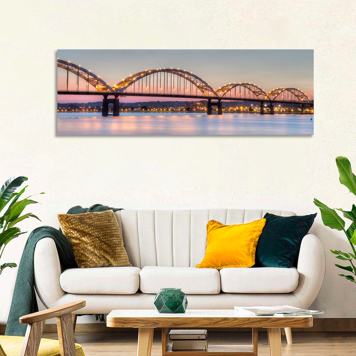 Centennial Bridge at Twilight Wall Art