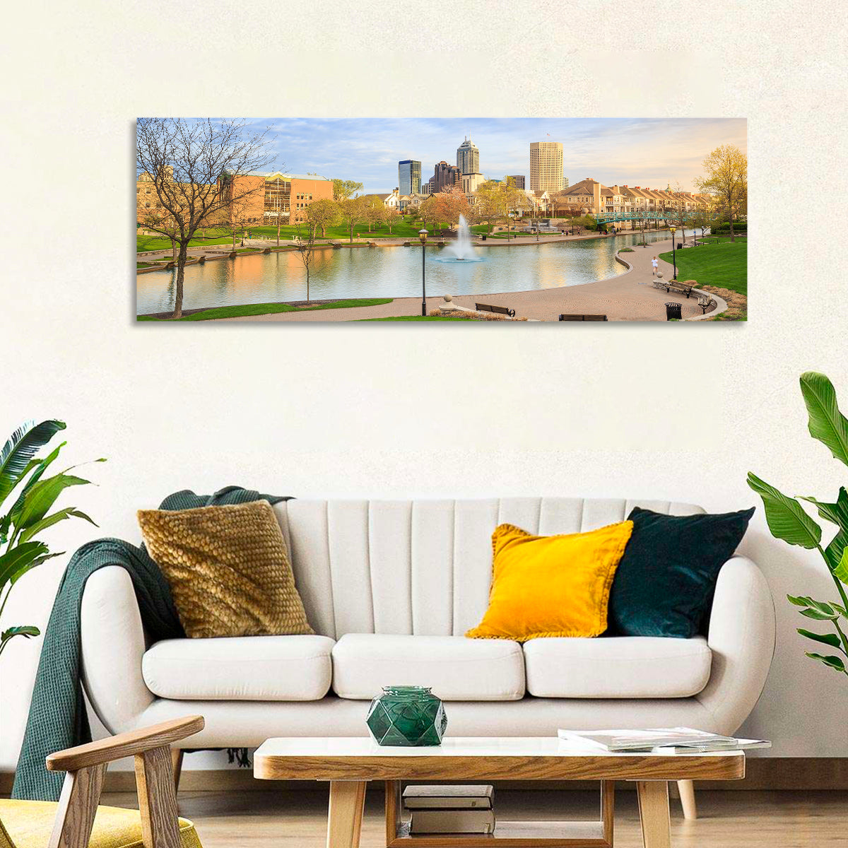 Indianapolis Central Canal Skyline Wall Art