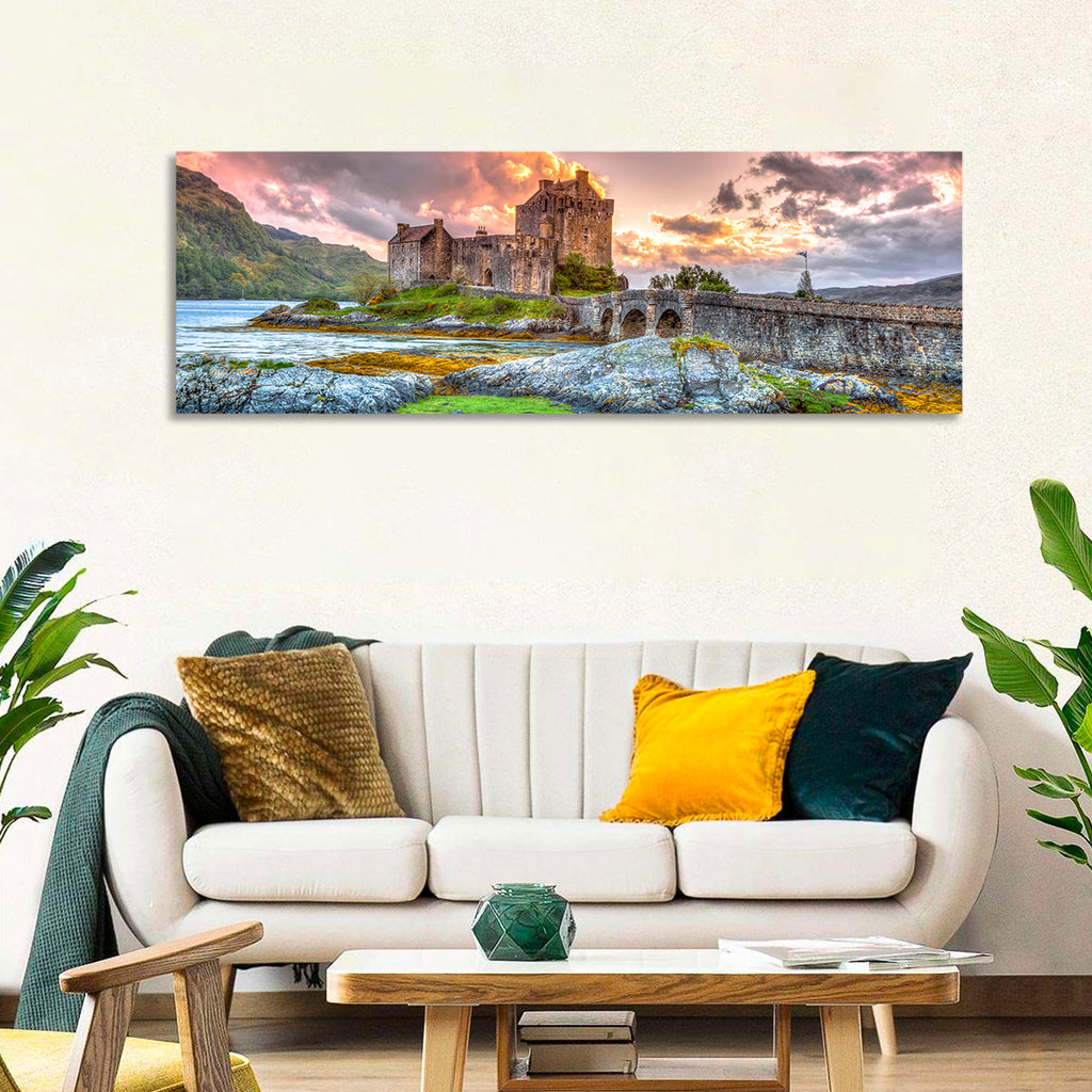 Eilean Donan Castle at Sunset Wall Art