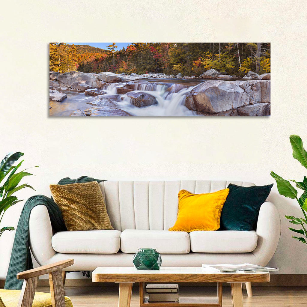 White Mountain Autumn River Wall Art