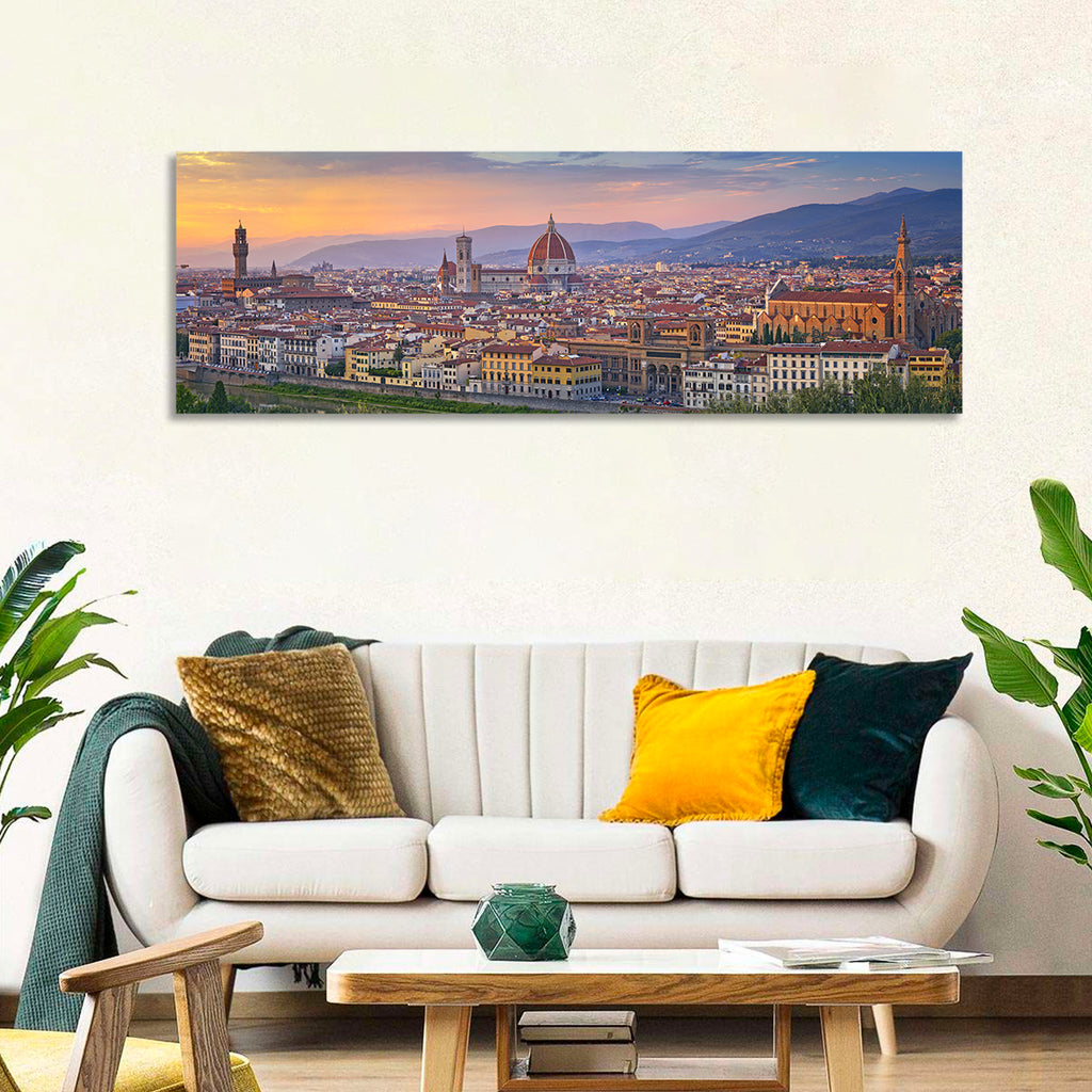 Florence Duomo Skyline at Golden Hour Wall Art