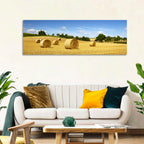 Late Summer Straw Bales Wall Art
