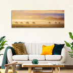 Misty Beach Horseback Riders Wall Art