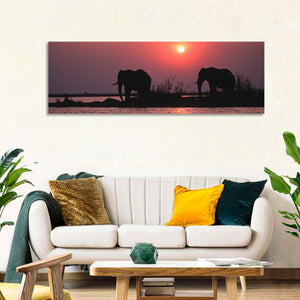 African Elephants Wall Art