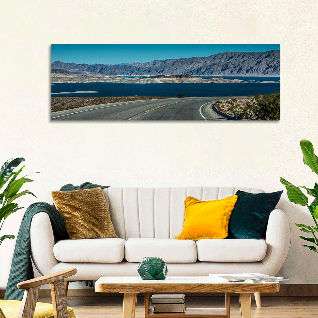 Lake Mead Curved Road Wall Art