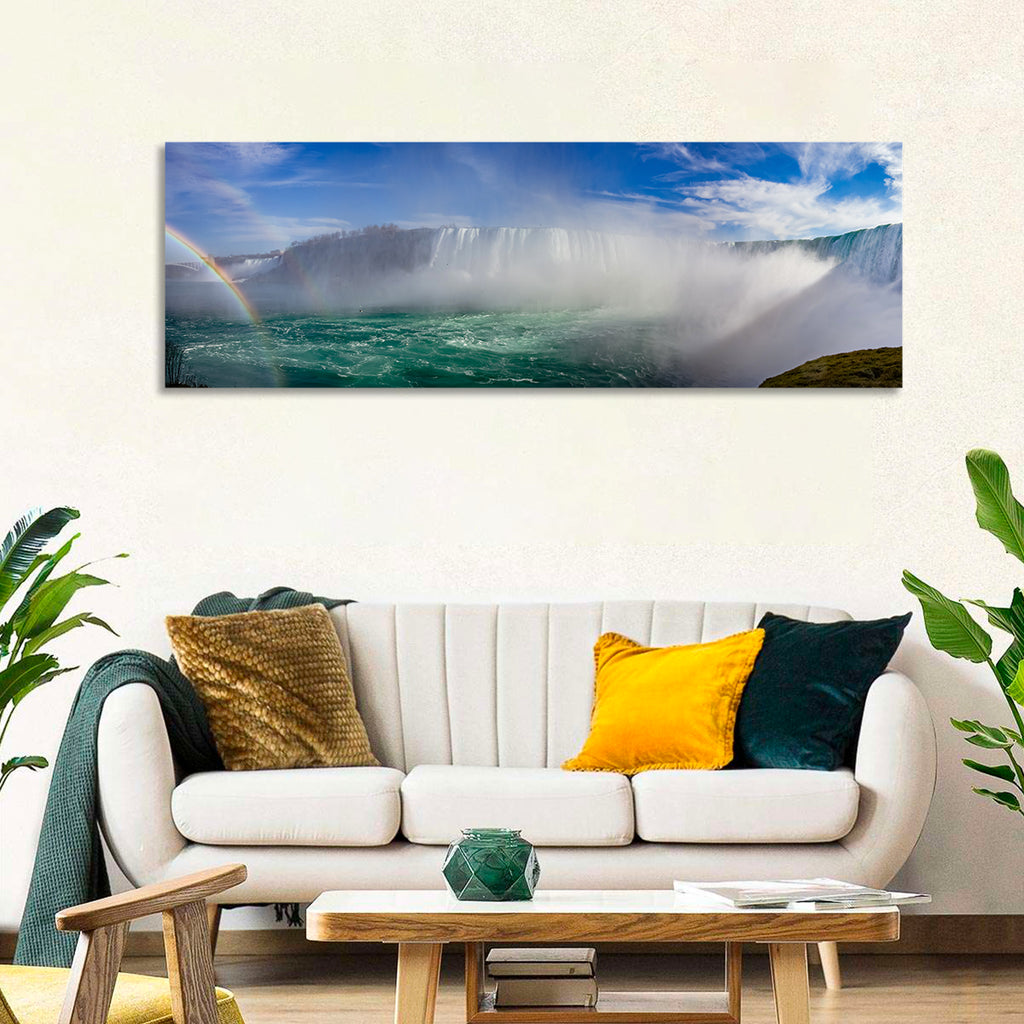 Horseshoe Falls Rainbow View Wall Art