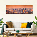 Newark Golden Hour Skyline Wall Art