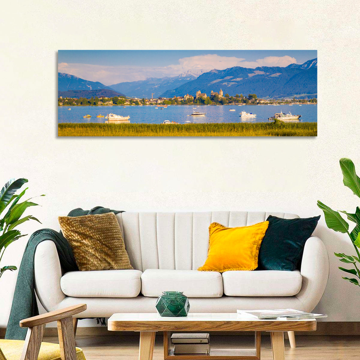 Rapperswil Castle Over Lake Zurich Wall Art