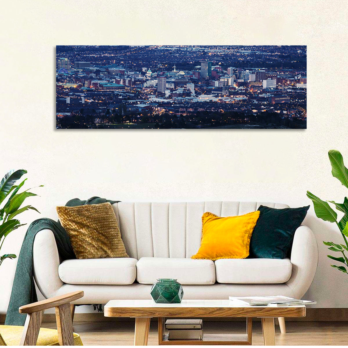Belfast Blue Hour Skyline Wall Art