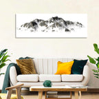 Winter Snow-capped Mountain Range Wall Art
