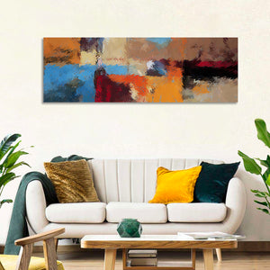 Leaves in Patches Abstract Wall Art