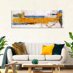Lake Reflection in Yellow and Blue Wall Art