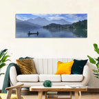 Sun Moon Lake Morning Mist Wall Art