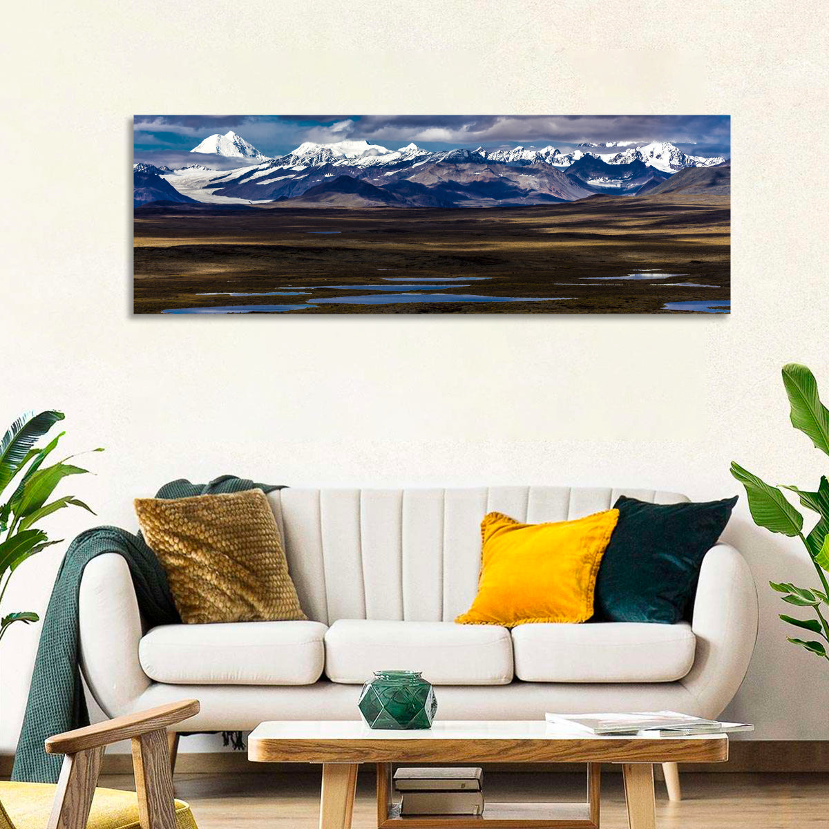 Mount Hess and Mount Debora with Wetlands Wall Art