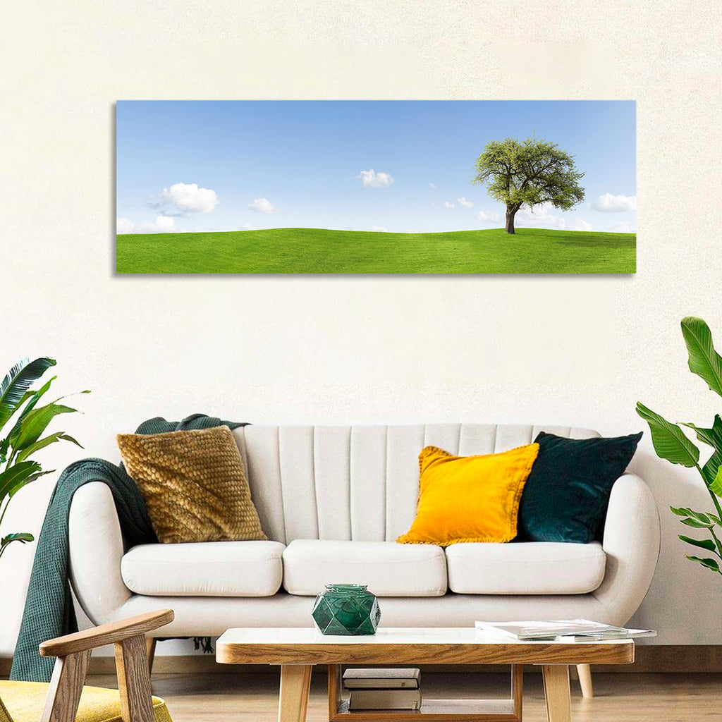 Lone Tree on Green Hill Wall Art