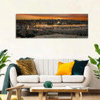 Jerusalem Sunset Over Temple Mount Wall Art