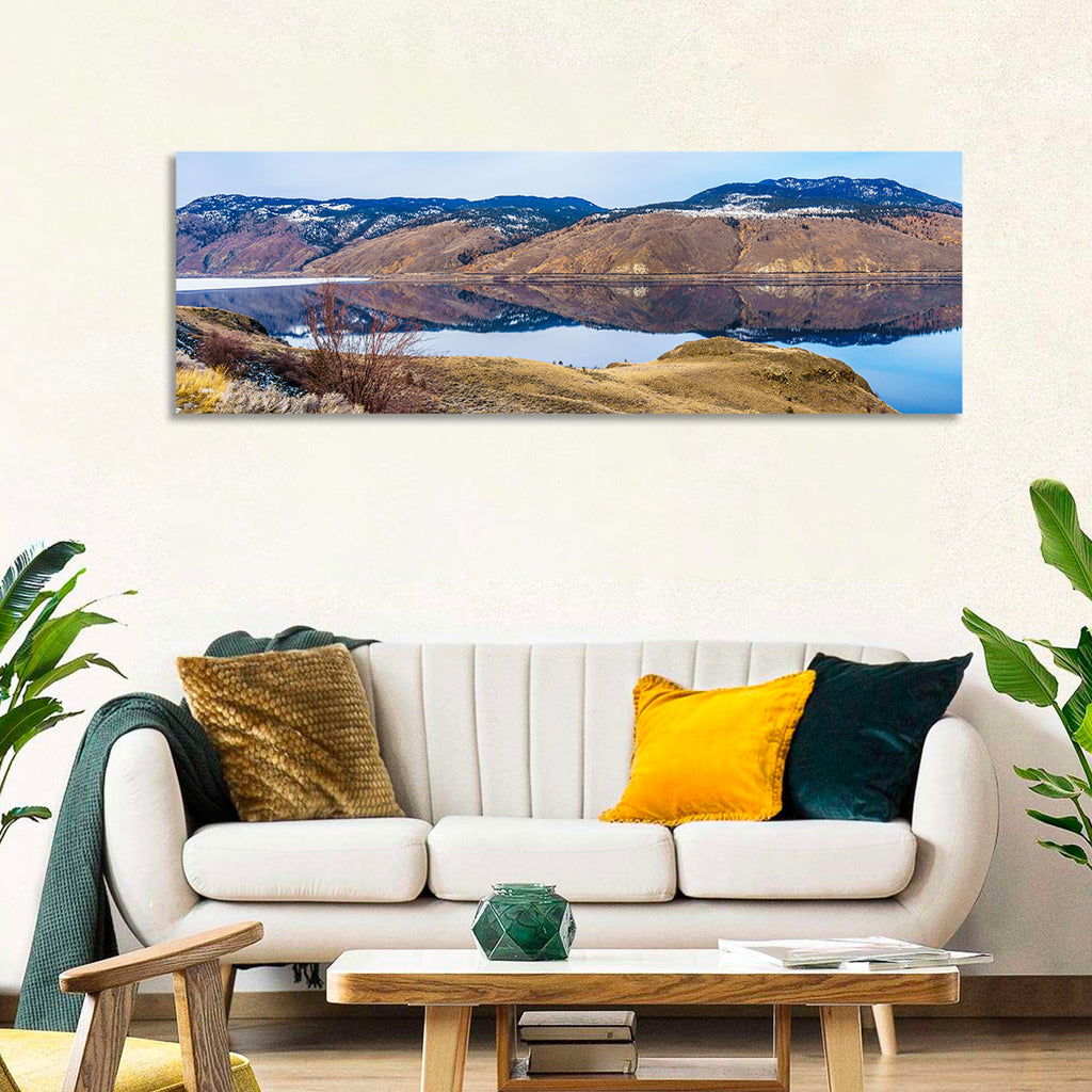 Kamloops Lake Mountain Reflection Wall Art