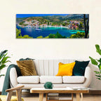 Assos Village Harbor View Wall Art