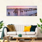 Bayou Lafourche Dock Sunrise Wall Art