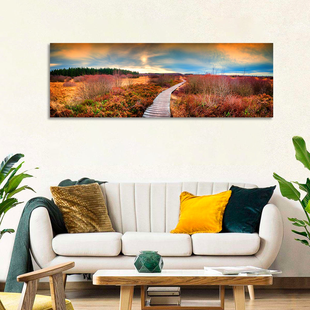 Autumn Heathland Boardwalk Wall Art