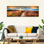 Autumn Heathland Boardwalk Wall Art