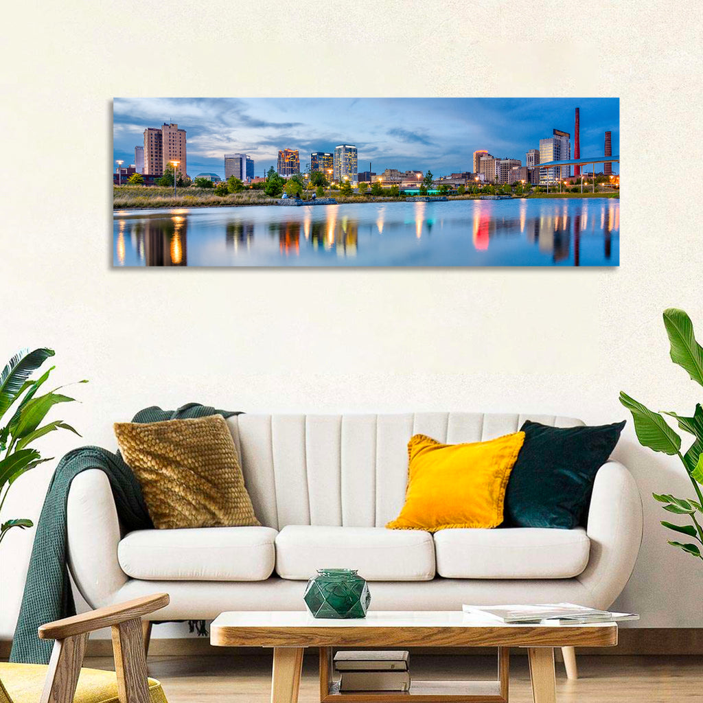 Birmingham Railroad Park Skyline Wall Art