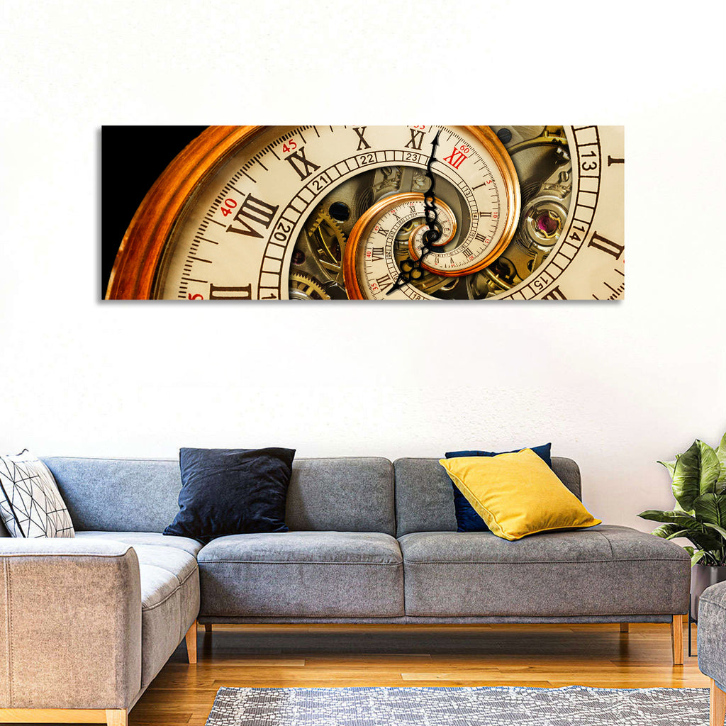 Antique Spiral Clock Face Wall Art