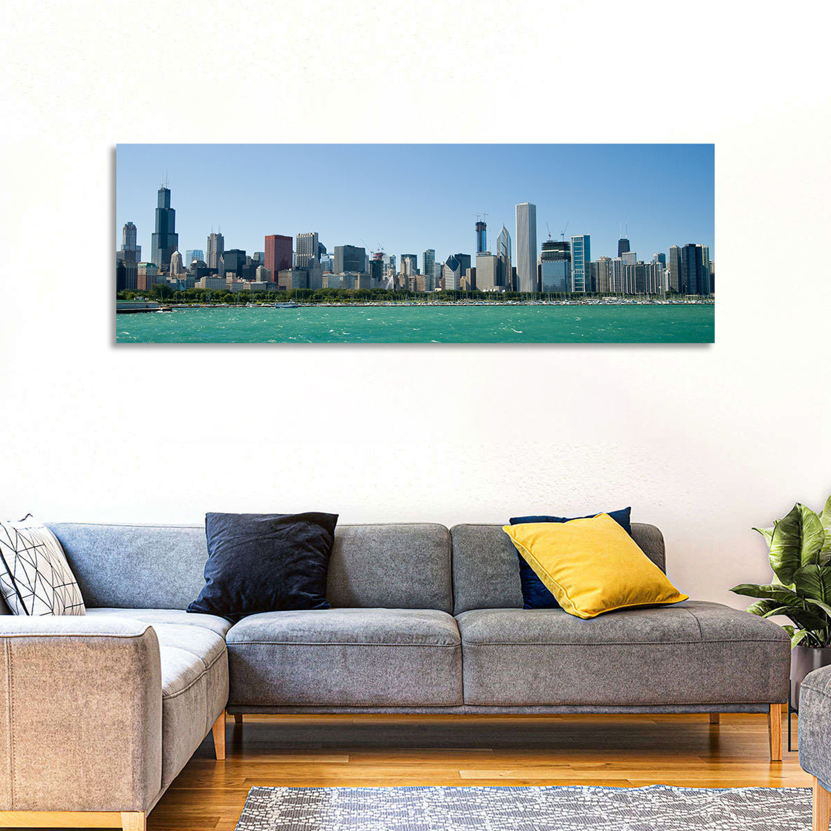 Chicago Skyline with Willis Tower Wall Art