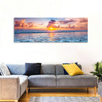 Sunburst Ocean Wave Wall Art