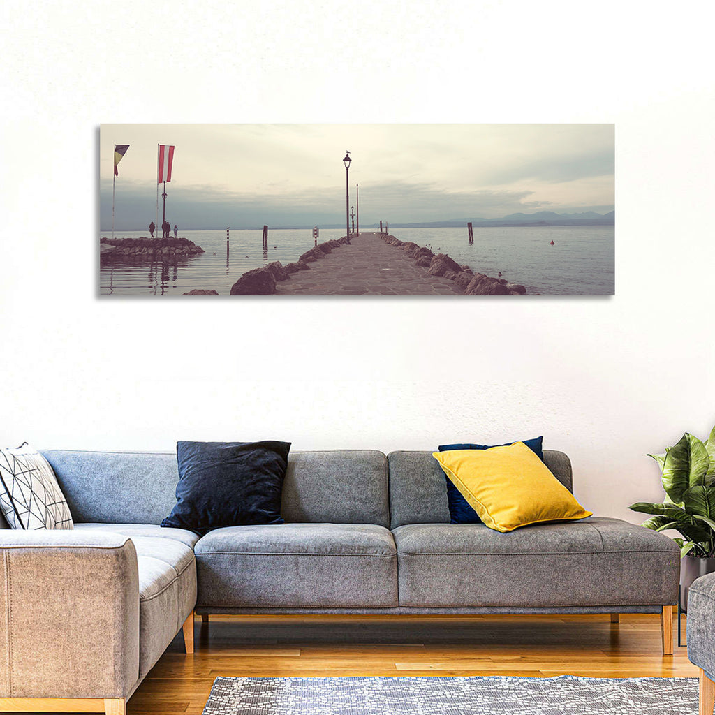 Stone Pier at Lake Garda Wall Art