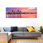 Little Rock Sunset Skyline Wall Art
